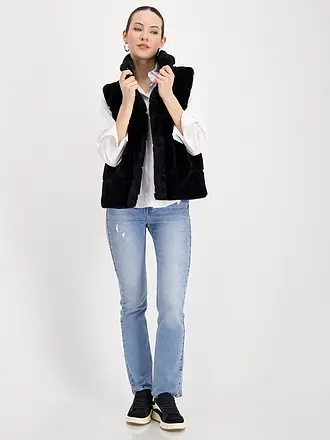 MONARI | Gilet in Felloptik | 